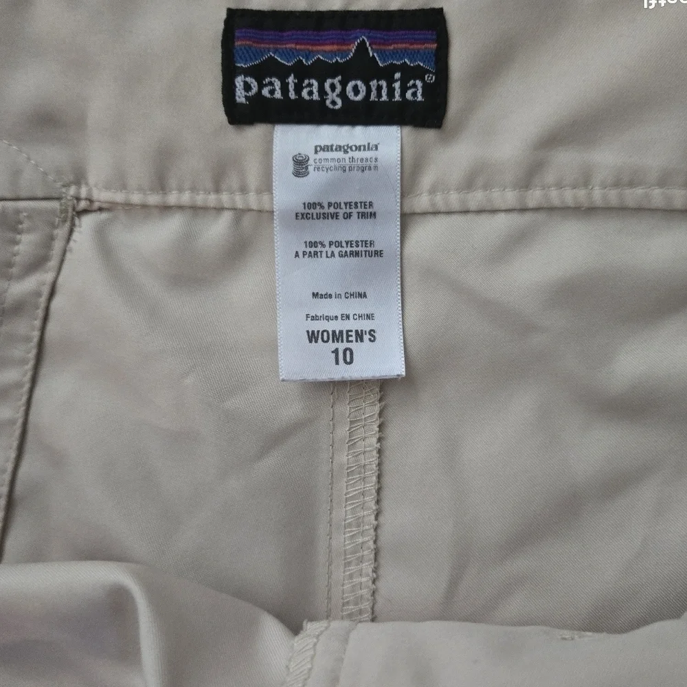 Patagonia cream shorts 10